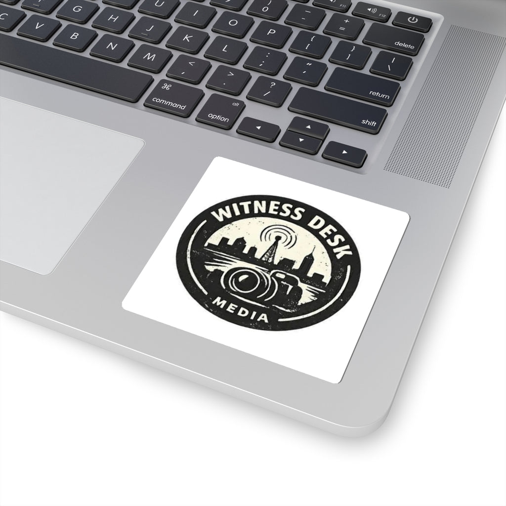 Witness Desk Media Logo Sticker – Stick the Signal Anywhere