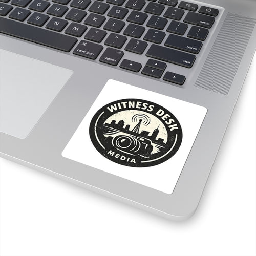 Witness Desk Media Logo Sticker – Stick the Signal Anywhere